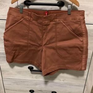 Spanx Stretch Twill Shorts, 6” - Spiced Orange